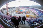 Sóstói Stadion bejárása  a képviselő testület tagjaival