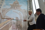 Vörösmarty Iskola történelmi freskójának átadása