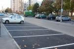 Bejárás a Sarló utcai felújított parkolóknál 2015. nov. 2.